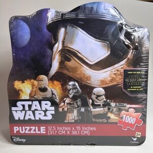 Star Wars The Force Awakens 1000 Piece Puzzle Captain Phasma Collector Tin New